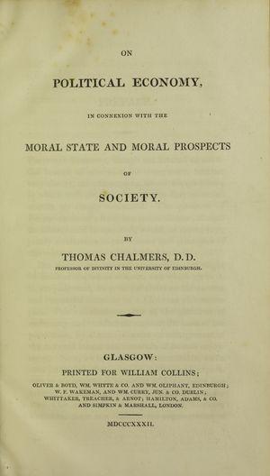 On political economy, 1832