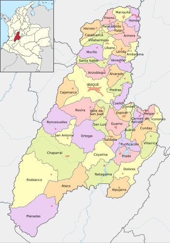 톨리마주의 지방 자치 단체