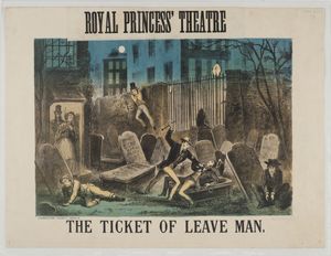 1868년 The Ticket-of-Leave Man 재상연 포스터