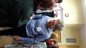 맬리나우스키가 뉴저지주 마틴스빌에 있는 선거 본부에서