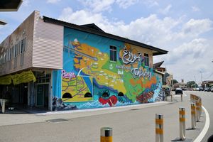 방가르 타운의 벽화