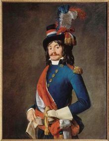 Jean-Baptiste Milhaud}}의 초상. 라인군 소속 의원으로, 파견 의원의 복장을 하고 있다. (다비드 작)