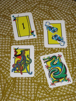 마작, 개, 불사조, 용