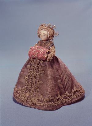 크리스티네 폰 홀슈타인-고토르프와 카타리나 아브 스베리에가 소유했던 판도라 인형 (1600년대)