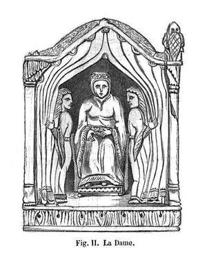 퀸(프랑스어: La Dame)이 페르즈의 움직임이었던 시절의 그림.