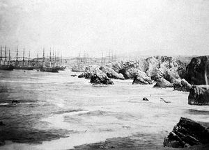 1866년 친차 제도의 구아노 적재