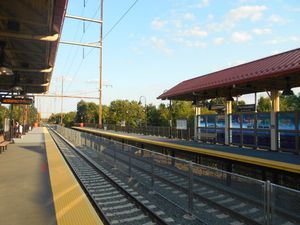 펜소켄 운송 센터의 애틀랜틱 시티 선 플랫폼