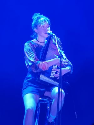 2020년 9월 부르주 콘서트에서 오토하프를 연주하는 폼