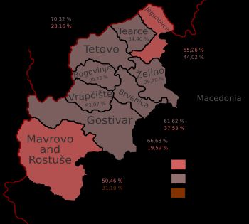 폴로크 지방의 주요 민족 집단 지도