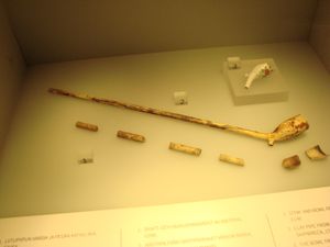 프라우 마리아 난파선에서 인양된 점토 담배 파이프