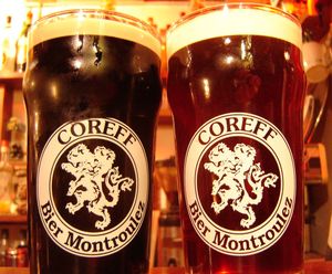  코레프 포터 와 코레프 페일 에일.