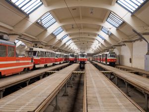 판크라츠 노면전차 차량기지 내부