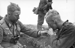 쿠르스크 전선 남쪽에서 전투가 잠시 소강상태에 있는 독일군