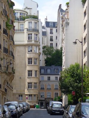 Rue des Eaux의 시작 부분
