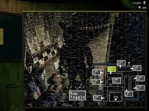 플레이어의 카메라 시스템을 보여주는 게임 플레이 스크린샷, 화면에 스프링트랩이 보임