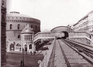 1900년경의 U-Bahn역 프린첸슈트라세