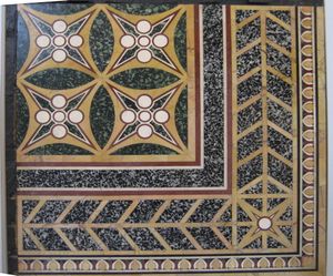 네로의 황금 저택 케나티오에 있는 오푸스 세크틸레 패널 (팔라티노 박물관)