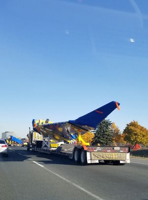 프리패브리케이션된 에어버스 날개 조립체의 운송
