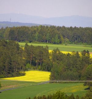 피히텔산맥의 특징적인 풍경
