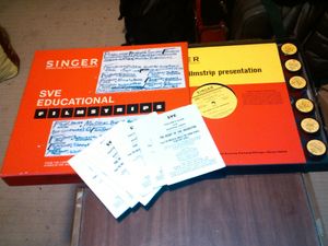 SVE 음악 필름스트립 세트; 필름스트립 제목: "어린이를 위한 음악 책"