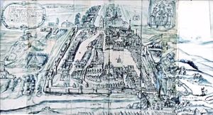 도시의 가장 오래된 삽화, 1690년경