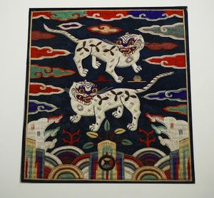 북한 지역 호랑이 예술품. 국립중앙박물관 소장.