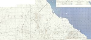 할라이브 삼각지대(1954년 미군이 작성한 여러 지도를 합성)