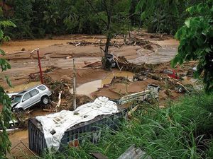 세인트루시아 컬 드 삭 강의 범람