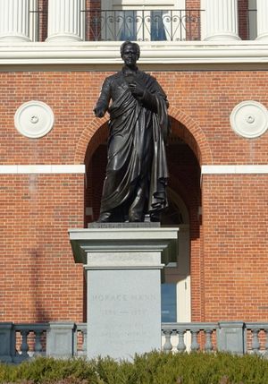 호러스 맨 동상(1863) by 에마 스텝빈스