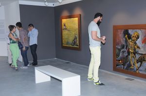 호르헤 란도 미술관 4번 전시실 내부.