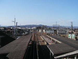 2007년 3월, 역 플랫폼 전경