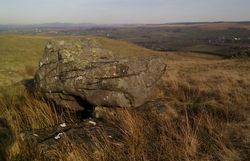 이스트 에어셔의 크레이그 오'카일의 마녀의 흔들 바위 또는 보어스톤