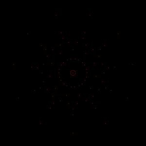 리치 격자 내부의 히그먼-심스 그래프 투영.