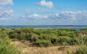 휘덴제의 뤼겐섬 방향 풍경