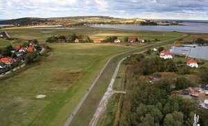 비테와 클로스터 사이의 항공 사진