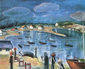 발터 그라메테(Walter Gramatté)의 히덴제섬(Hiddensoe) (1922)