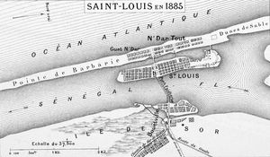 1885년에 그려진 생루이 섬