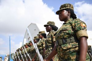 2012년 여성 평화유지군 회의에 참석한 AMISOM 군인들