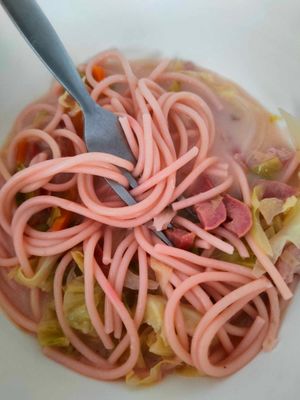 스파파스, 팔꿈치 마카로니 대신 스파게티를 사용하는 소파스의 변형.