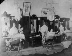 1907년 애버딘의 이발소