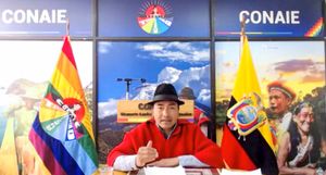 레오니다스 이사, 2022년 에콰도르 원주민 단체 연맹인 CONAIE의 회장