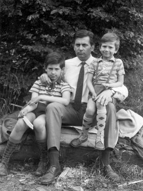 1970년 안털과 그의 자녀들