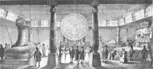 1824년 4월 8일 이집트 홀에서 열린 불록의 전시회