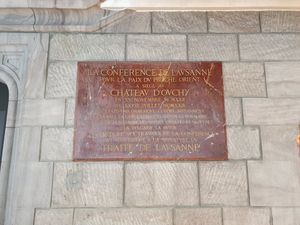 1923년 로잔 조약의 명패