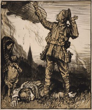 제1차 세계 대전 중 독일 비행선의 공습으로 인한 여성, 어린이, 노인의 죽음은 영국 대중에게 큰 충격을 주었다.