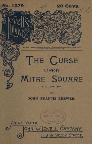 《미터 광장의 저주》의 표지, 1888년