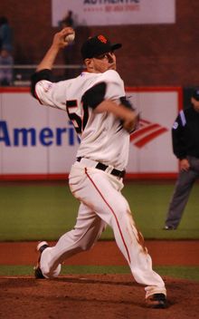 2009년 8월 자이언츠 소속의 산체스