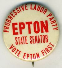 PLP는 선거 정치에 정기적으로 진출했으며, 1965년 빌 엡턴의 뉴욕 주 상원 출마도 그중 하나였다.