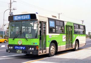 도영 버스 P-HU233BA전면 글라이드 슬라이드 도어, 역T자형 창문