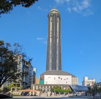 해협 유메 광장에서 바라본 해협 유메 타워(2023년 9월)